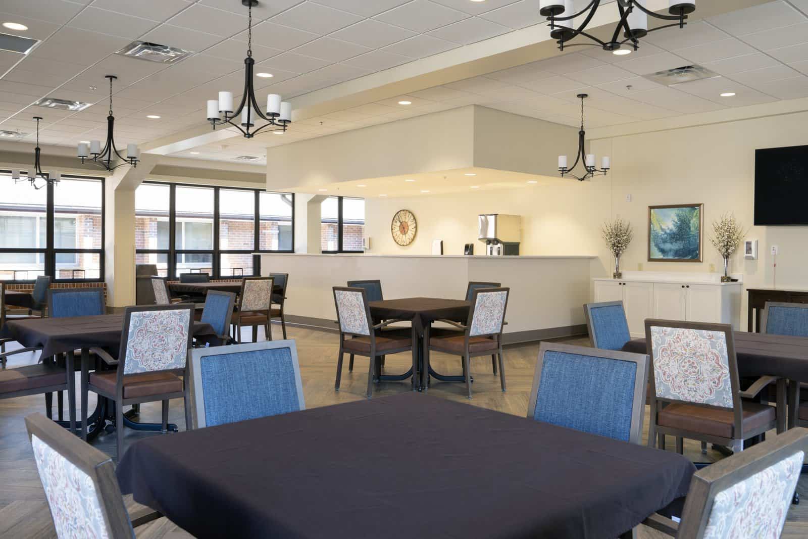 Upstairs dining room at GlenWood Park Princeton